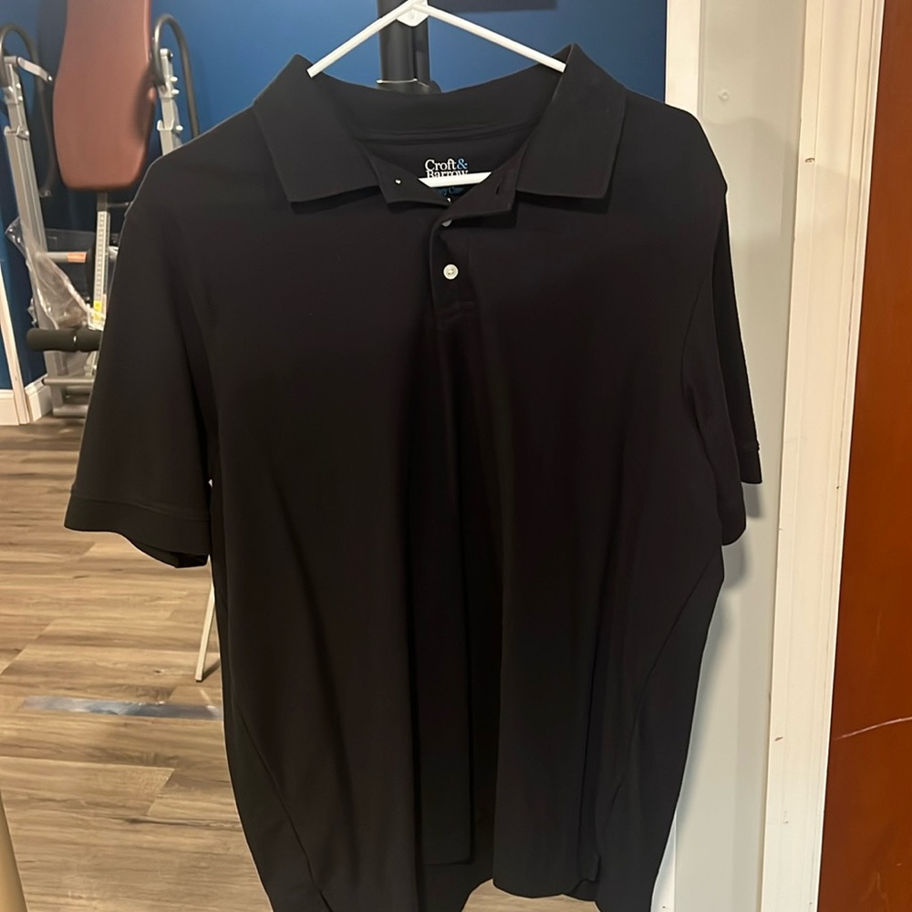 Mens Black Polo Shirt